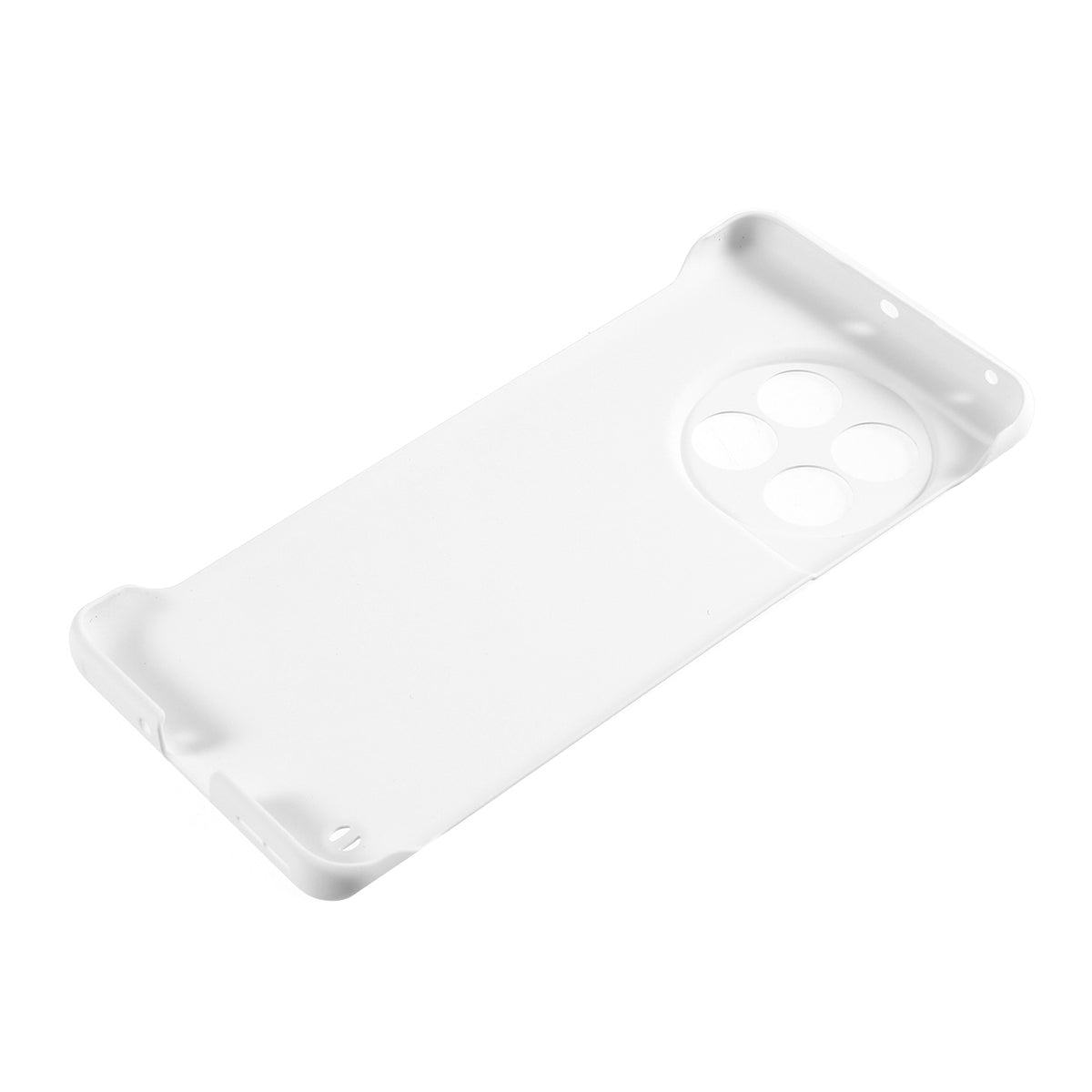 For OnePlus 11 5G Frameless Phone Case Hard PC Skin-touch  Shock Absorbent Slim Cover - White