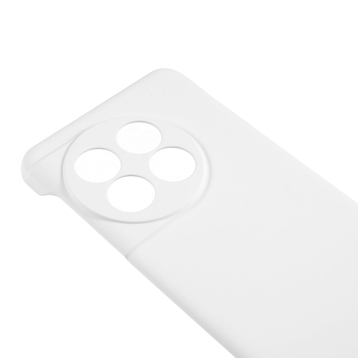 For OnePlus 11 5G Frameless Phone Case Hard PC Skin-touch  Shock Absorbent Slim Cover - White