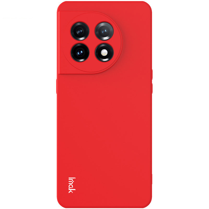 IMAK UC-4 Series Anti-Drop Slim Case for OnePlus 11 5G TPU Case Straight Edge Cell Phone Cover - Red