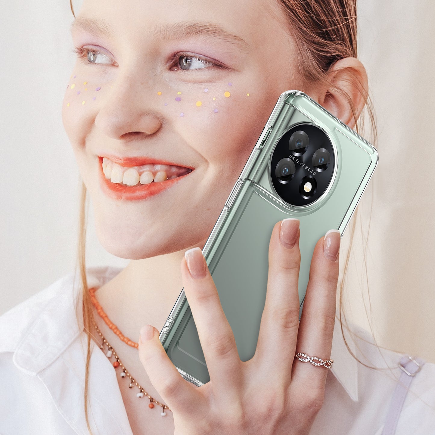 Candy Series Phone Cover for OnePlus 11 5G , Soft TPU Cell Phone Protective Case - Transparent