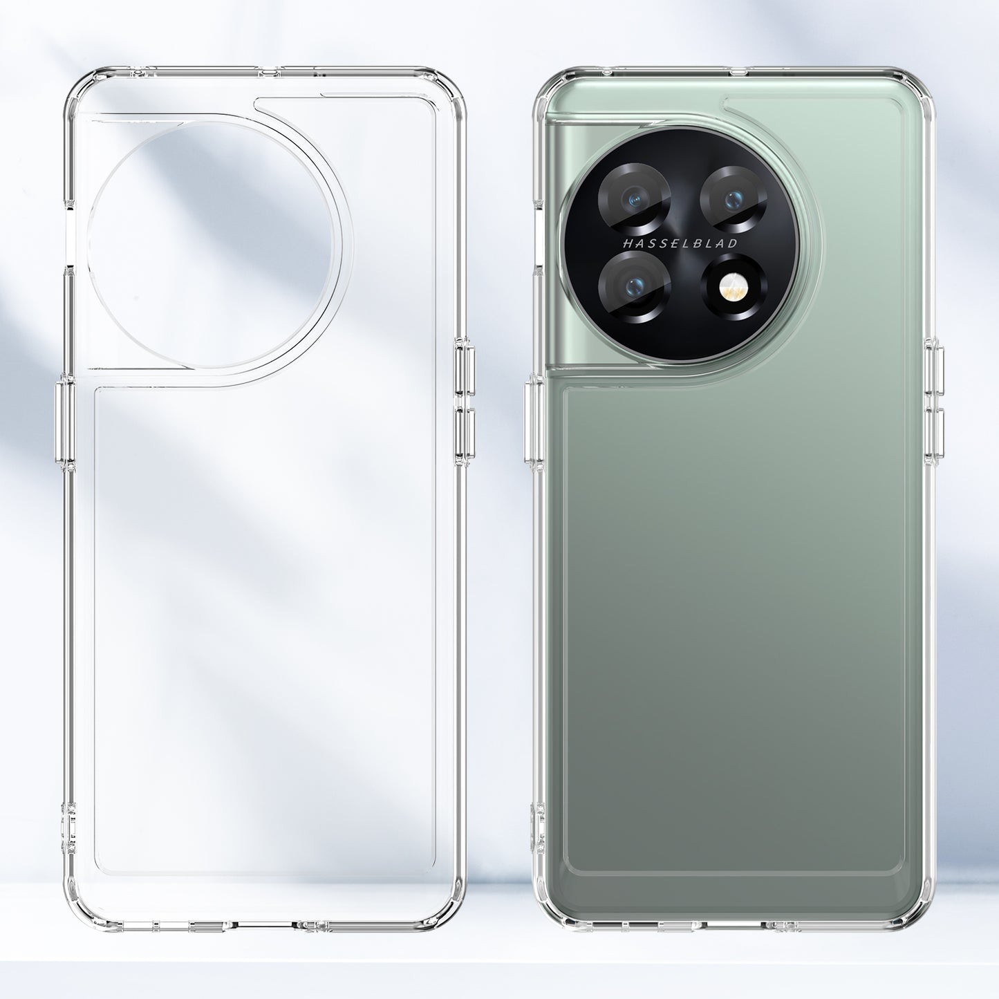 Candy Series Phone Cover for OnePlus 11 5G , Soft TPU Cell Phone Protective Case - Transparent