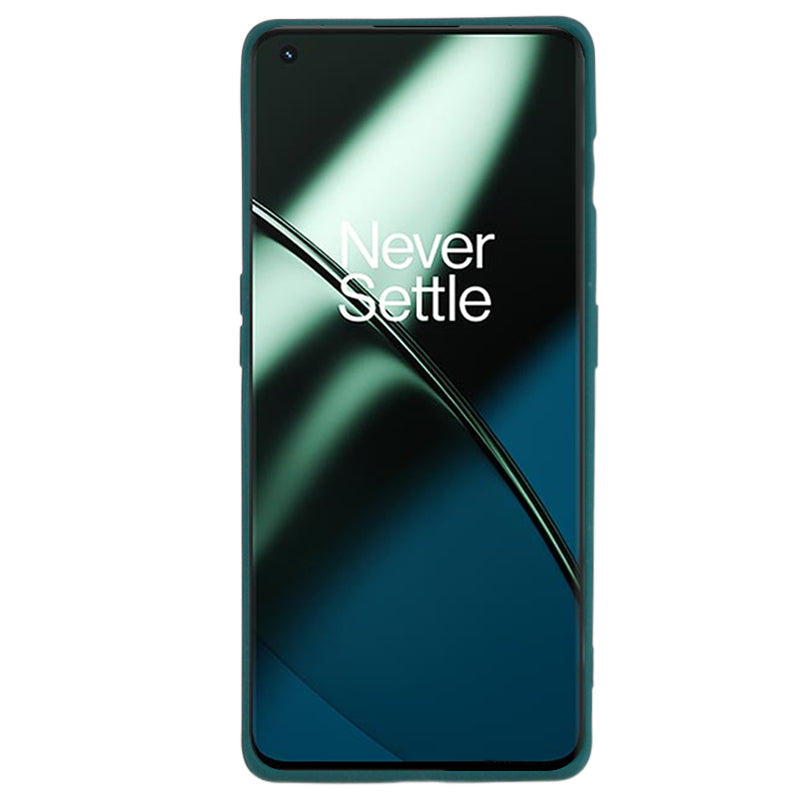 Soft TPU Phone Case for OnePlus 11 5G , Double-Sided Matte Protective Phone Cover - Green