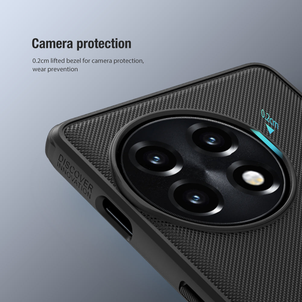 NILLKIN Super Frosted Shield Pro for OnePlus Ace 2 5G / 11R 5G Matte Phone Case PC+TPU Cell Phone Cover - Blue