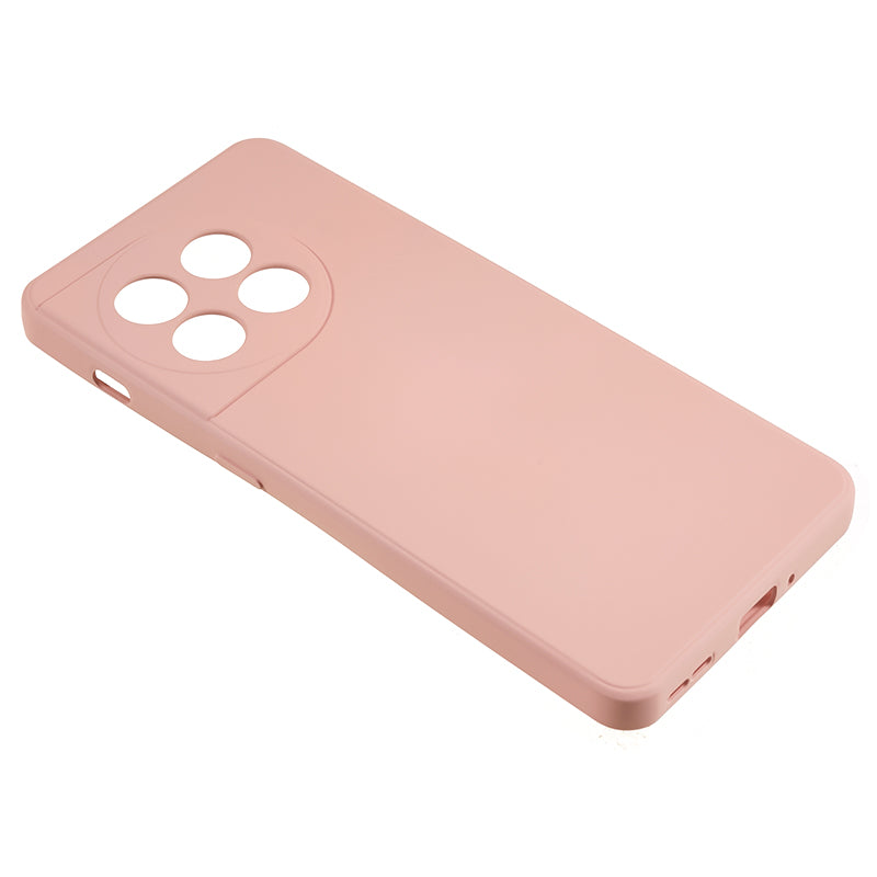 For OnePlus 11 5G TPU Phone Case Smooth Touch Rubberized Cover with Fiber Lining - Pink