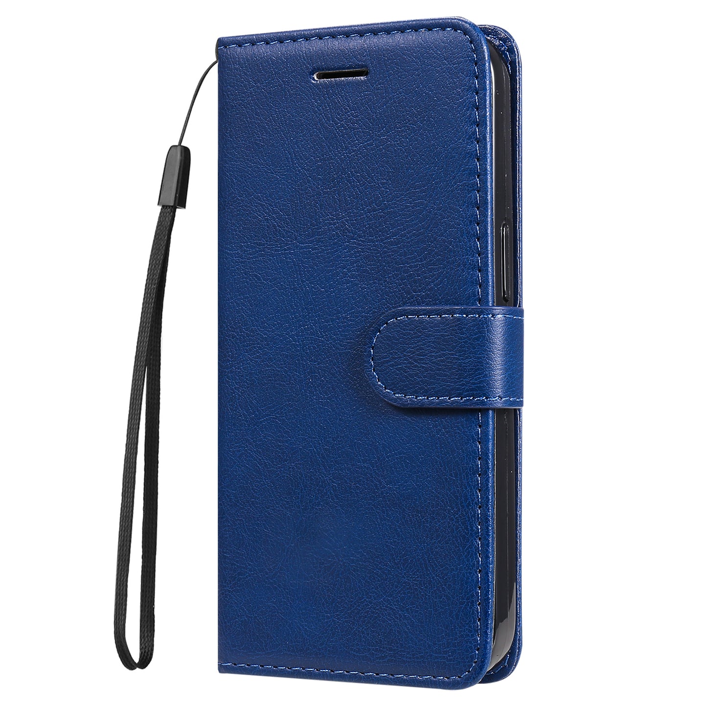 KT Leather Series-2 For OnePlus 11 5G Flip Stand Phone Cover PU Leather Solid Color Wallet Case - Blue