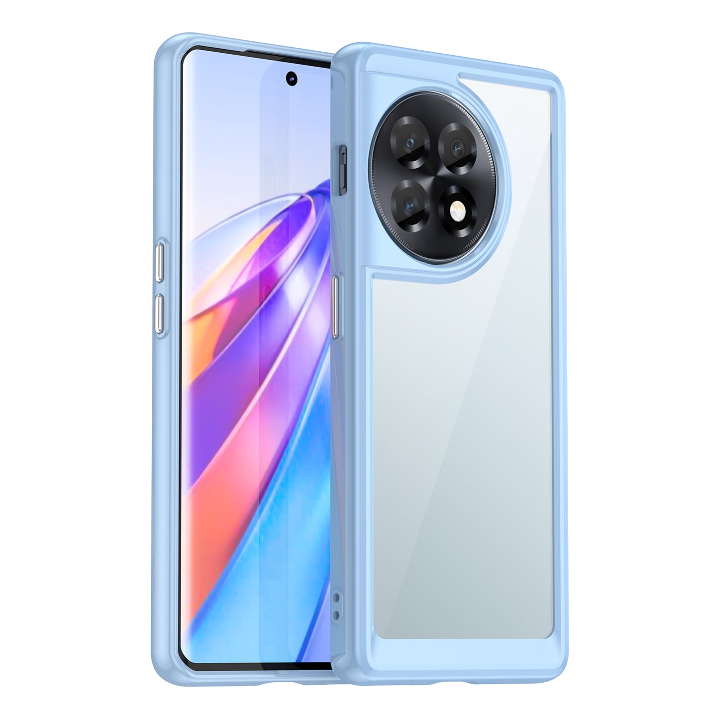 Clear Phone Shell for OnePlus Ace 2 5G / 11R 5G Drop-proof TPU+Acrylic Phone Case Protective Cover - Blue