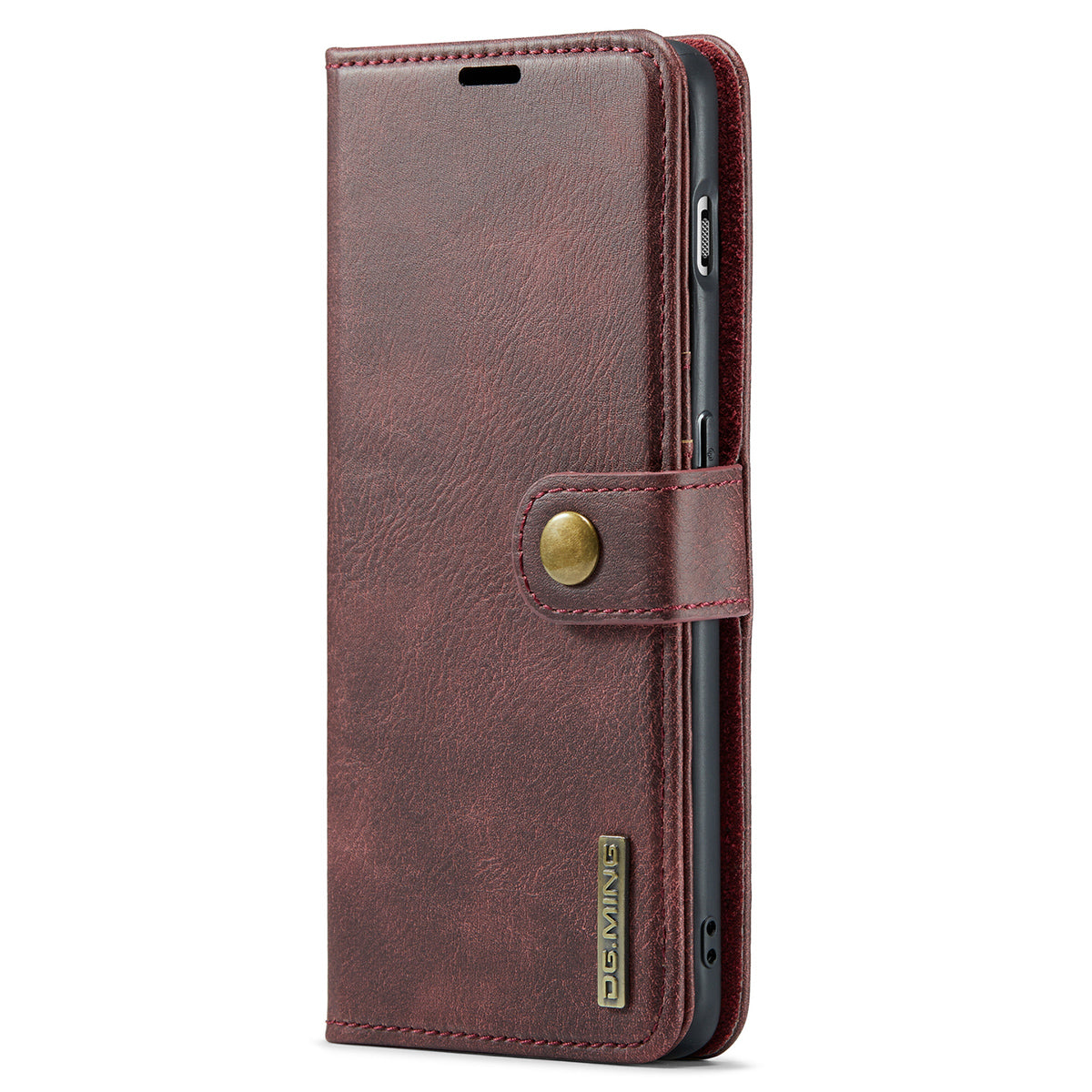 DG.MING For OnePlus 11 5G Detachable Magnetic Anti-drop Case Split Leather Wallet Stand Phone Cover - Red