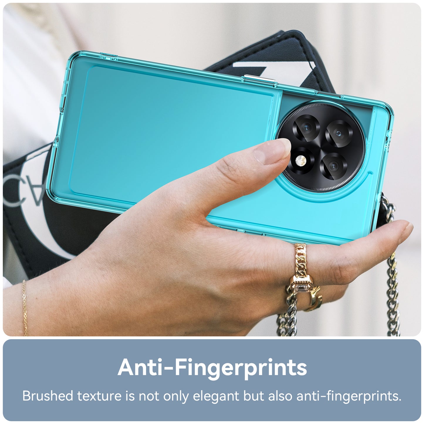 Candy Series For OnePlus Ace 2 5G / 11R 5G Shockproof TPU Phone Cover Soft Cell Phone Case - Transparent Blue