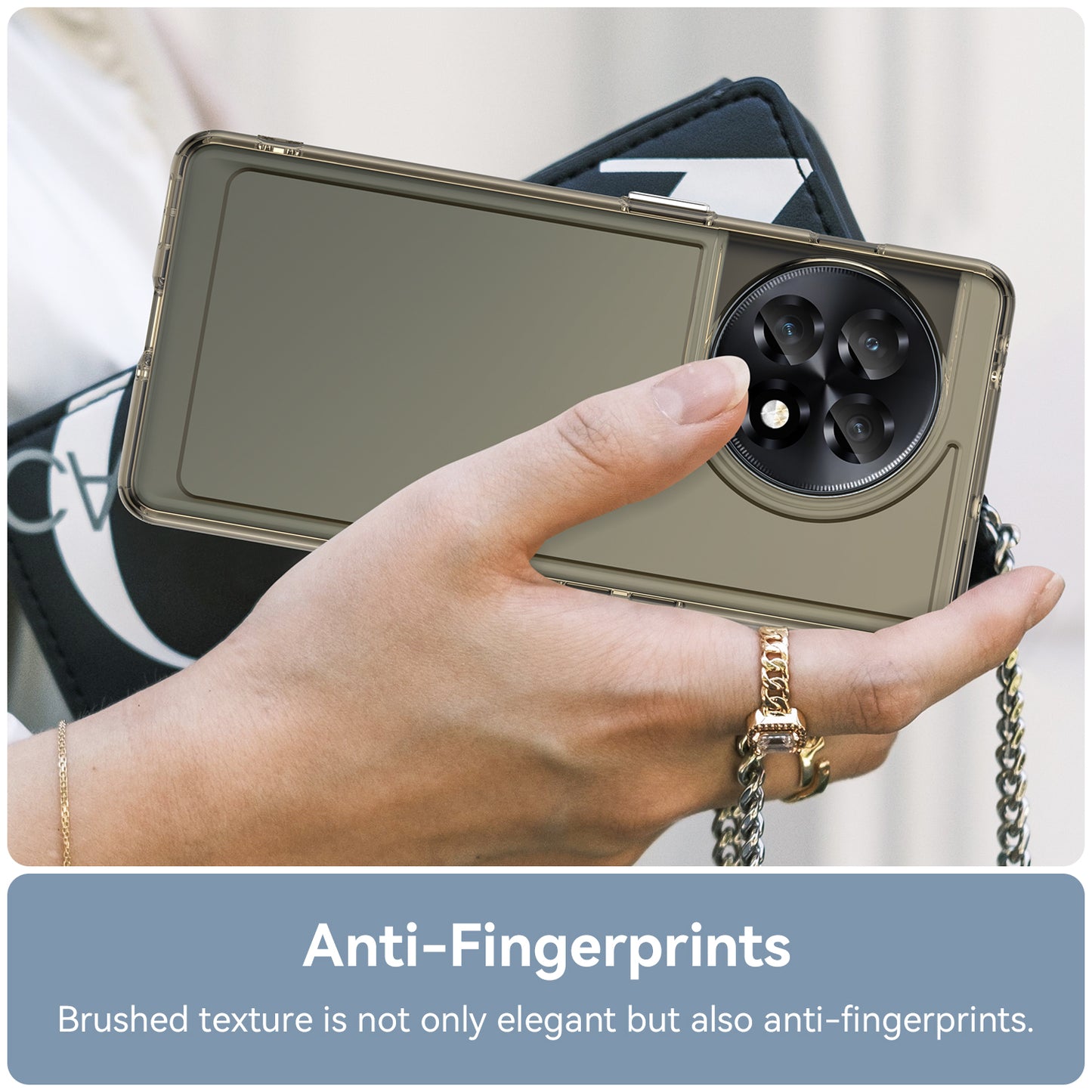 Candy Series For OnePlus Ace 2 5G / 11R 5G Shockproof TPU Phone Cover Soft Cell Phone Case - Transparent Grey