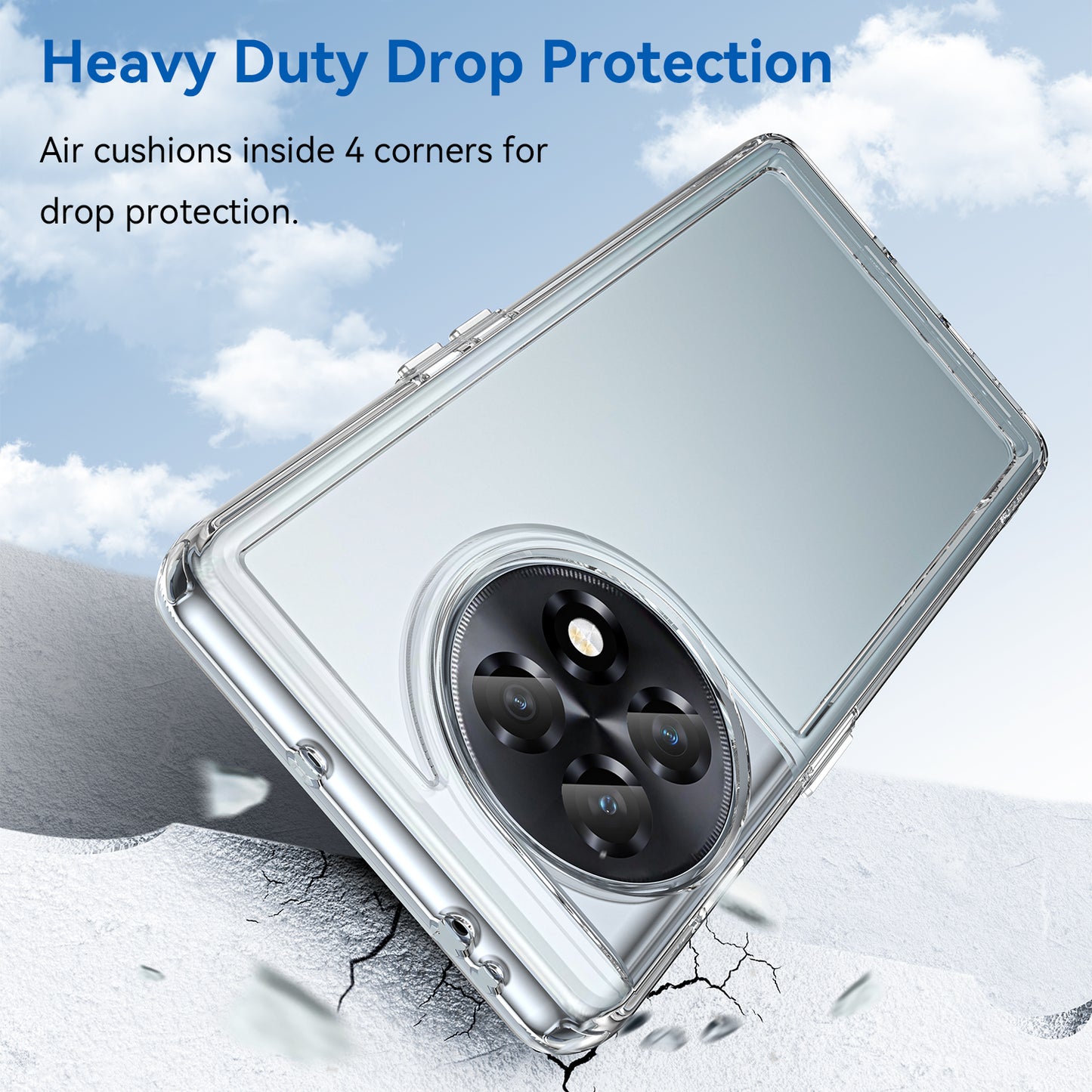 Candy Series For OnePlus Ace 2 5G / 11R 5G Shockproof TPU Phone Cover Soft Cell Phone Case - Transparent