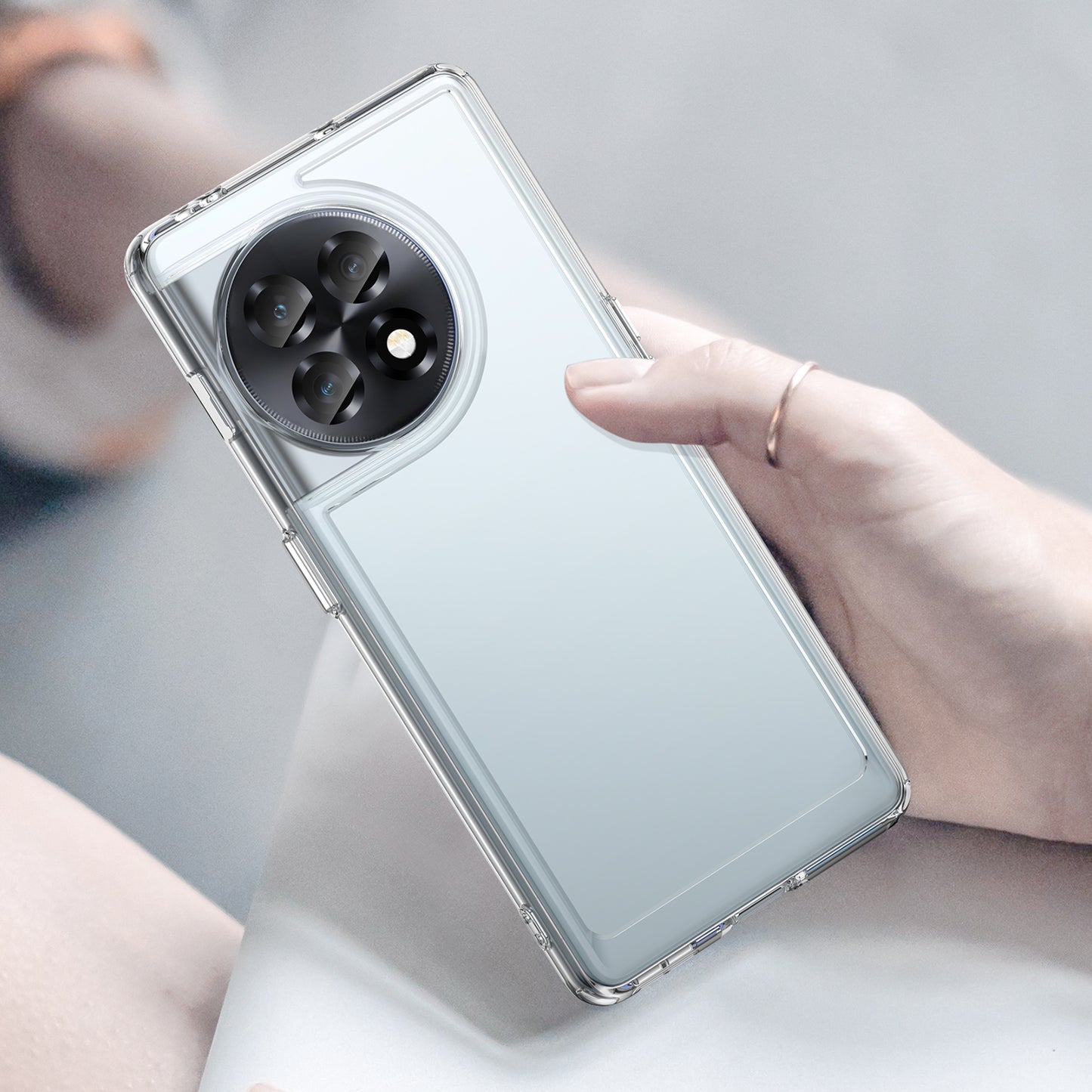 Candy Series For OnePlus Ace 2 5G / 11R 5G Shockproof TPU Phone Cover Soft Cell Phone Case - Transparent