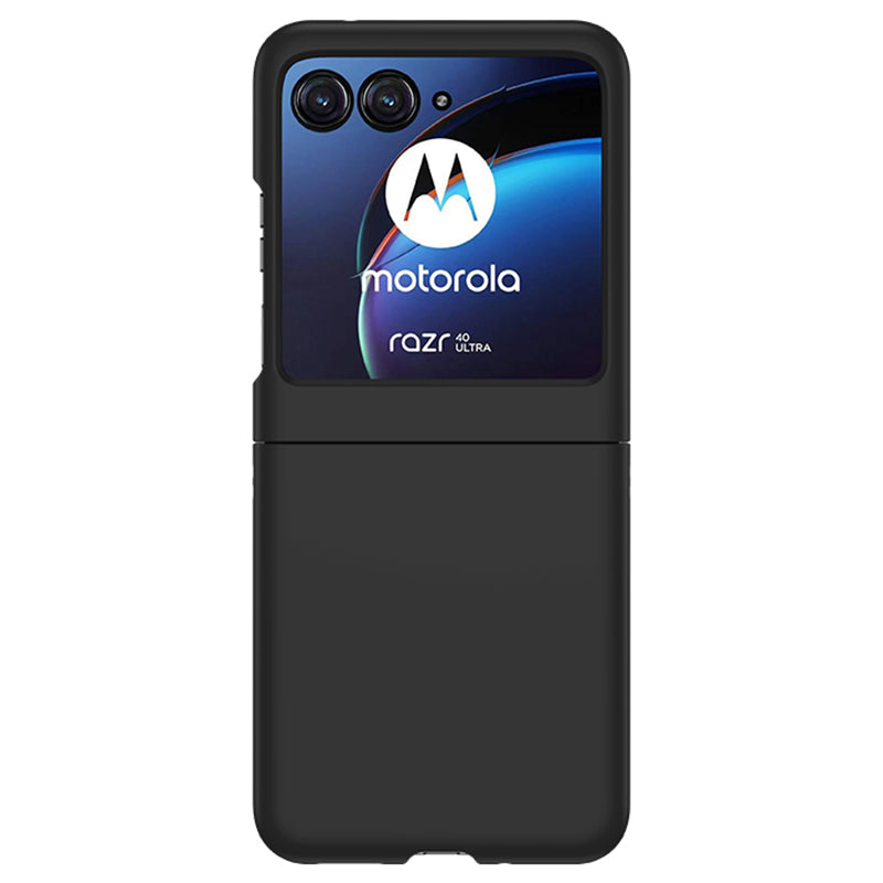 Uniqkart for Motorola Razr 40 Ultra 5G Hard PC Phone Case Ultra-thin Skin-touch Back Cover - Black