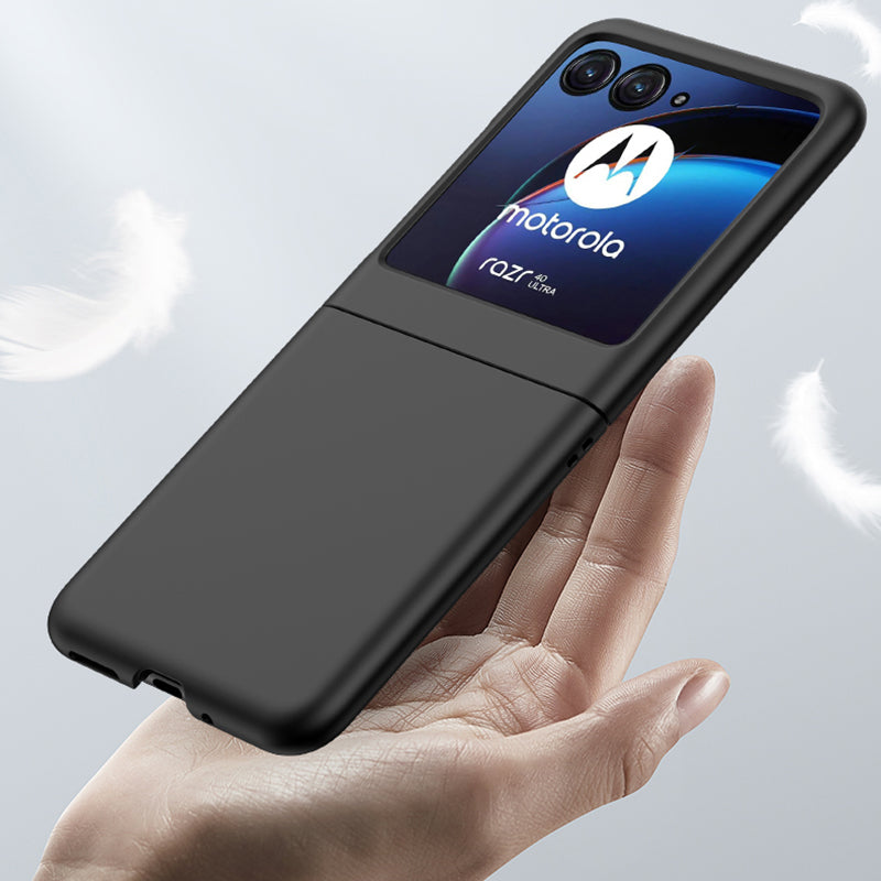 Uniqkart for Motorola Razr 40 Ultra 5G Hard PC Phone Case Ultra-thin Skin-touch Back Cover - Black