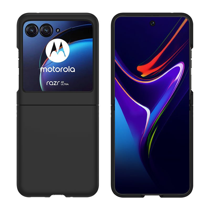 Uniqkart for Motorola Razr 40 Ultra 5G Hard PC Phone Case Ultra-thin Skin-touch Back Cover - Black
