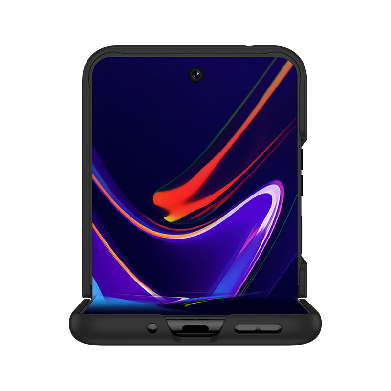 Uniqkart for Motorola Razr 40 Ultra 5G Hard PC Phone Case Ultra-thin Skin-touch Back Cover - Black