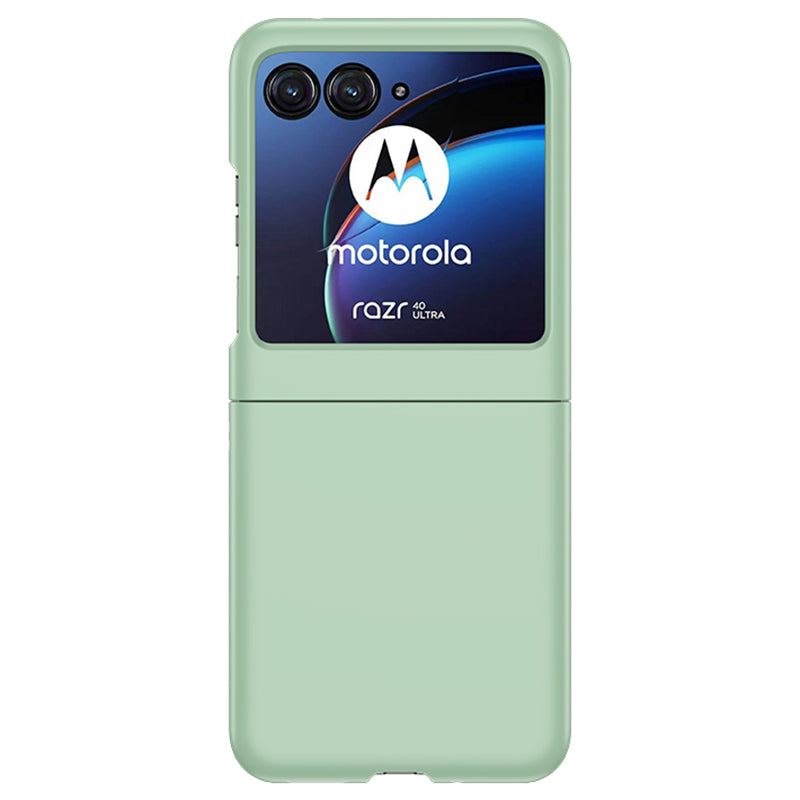 Uniqkart for Motorola Razr 40 Ultra 5G Hard PC Phone Case Ultra-thin Skin-touch Back Cover - Light Green