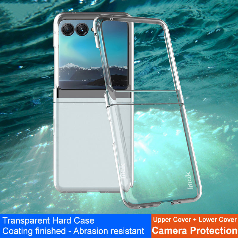 IMAK Crystal Case II Pro for Motorola Razr 40 Ultra 5G Two-Piece Design PC Crystal Phone Case (Upper Cover+Lower Cover)