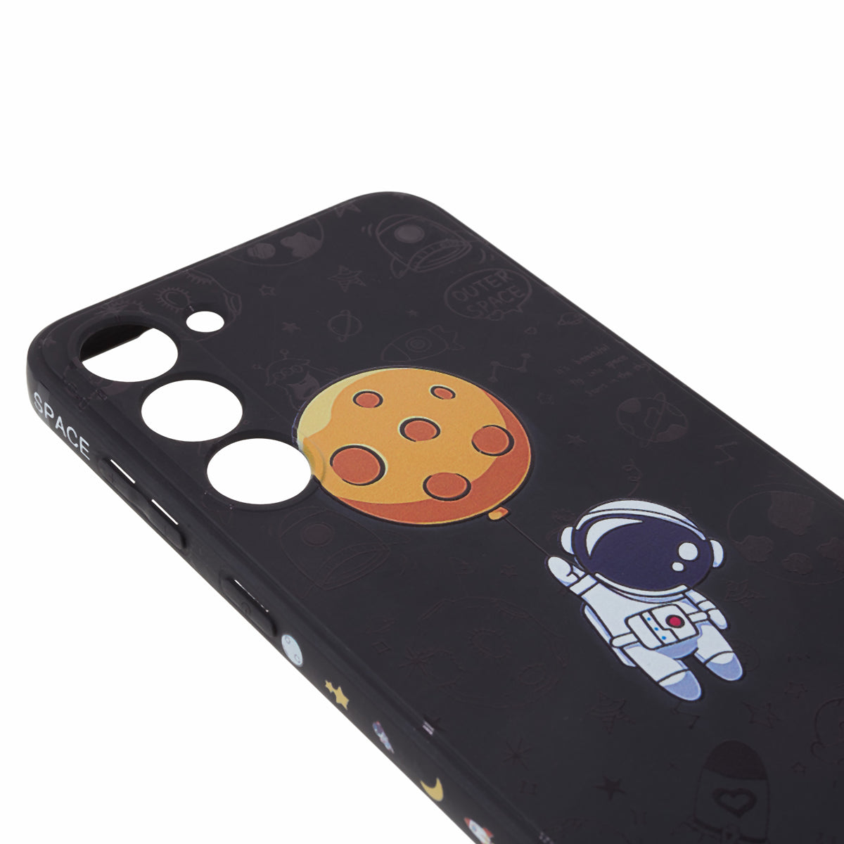 Soft TPU Case for Samsung Galaxy S23+ Cartoon Astronaut Pattern Precise Cutout Phone Cover - Style A