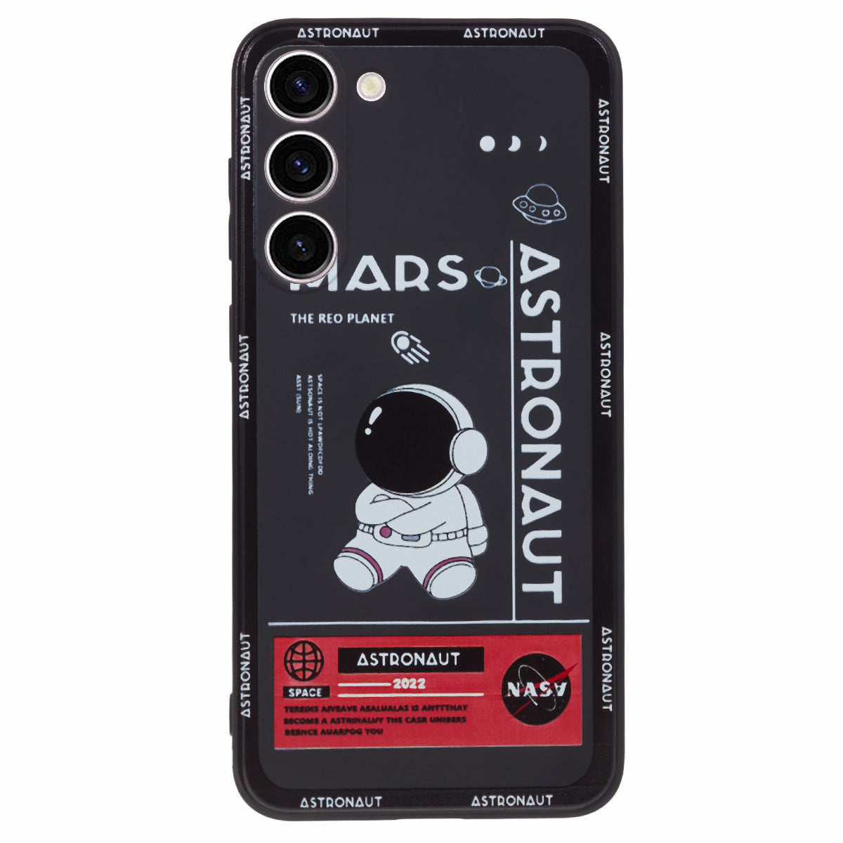 Soft TPU Case for Samsung Galaxy S23+ Cartoon Astronaut Pattern Precise Cutout Phone Cover - Style B