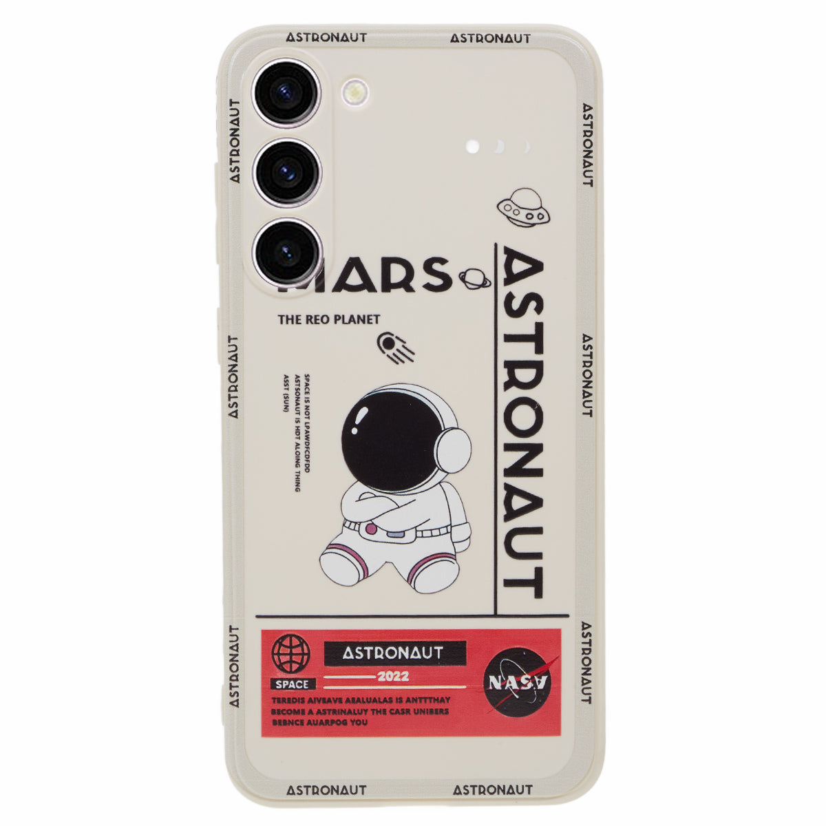 Soft TPU Case for Samsung Galaxy S23+ Cartoon Astronaut Pattern Precise Cutout Phone Cover - Style F