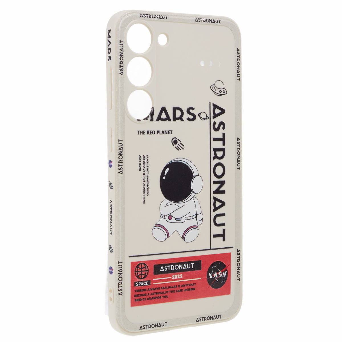Soft TPU Case for Samsung Galaxy S23+ Cartoon Astronaut Pattern Precise Cutout Phone Cover - Style F
