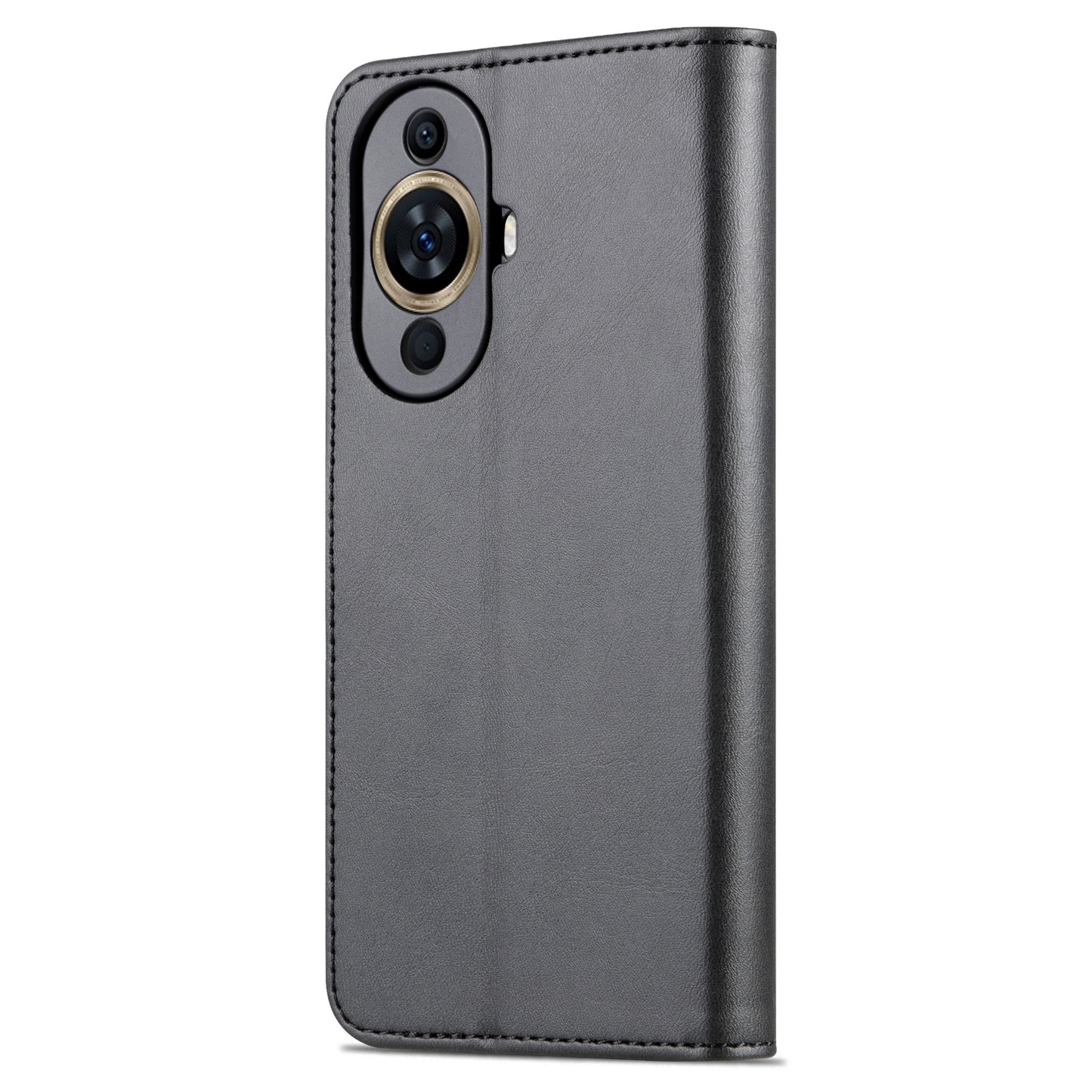 Uniqkart For Huawei nova 11 Cell Phone Cover Stand Wallet PU Leather Phone Case - Black