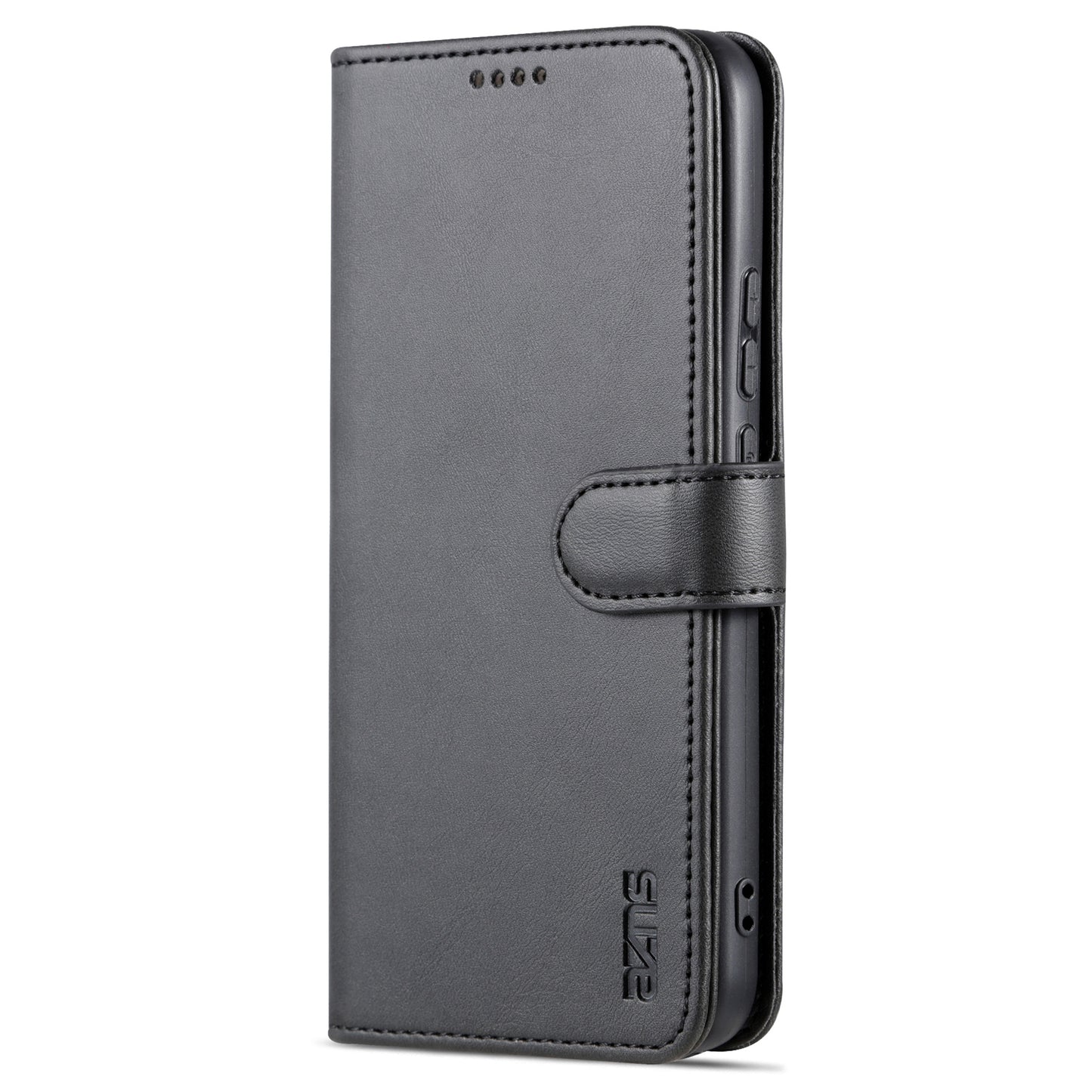 Uniqkart for Huawei nova 11 Ultra / nova 11 Pro Anti-Dust PU Leather Phone Cover Stand Wallet Case - Black