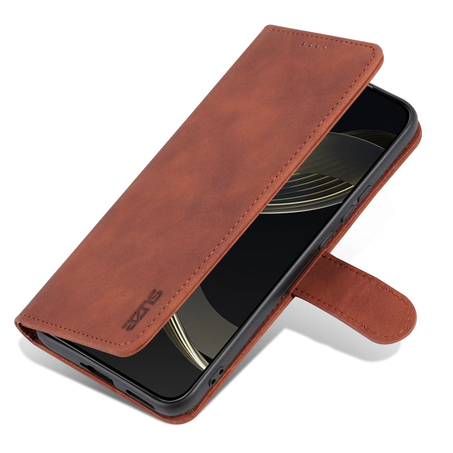 Uniqkart for Huawei nova 11 Ultra / nova 11 Pro Anti-Dust PU Leather Phone Cover Stand Wallet Case - Brown