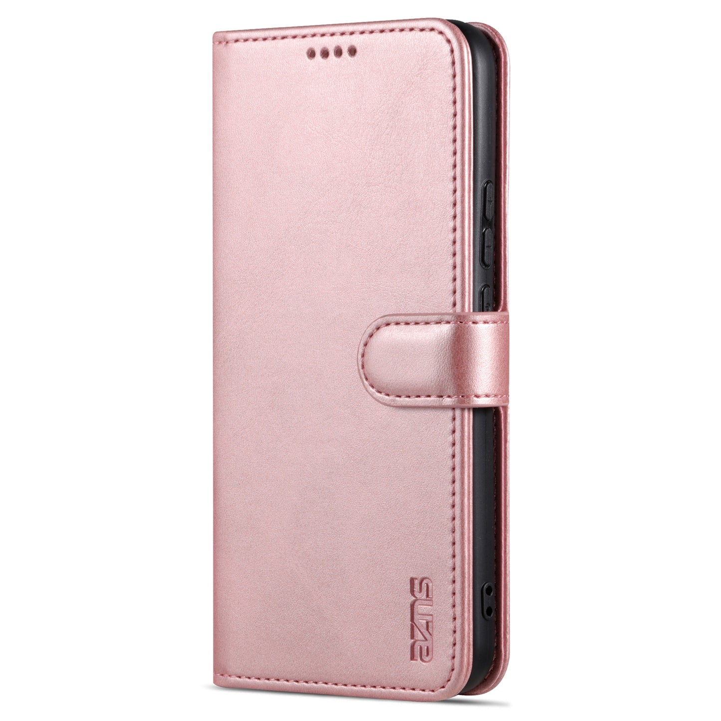 Uniqkart for Huawei nova 11 Ultra / nova 11 Pro Anti-Dust PU Leather Phone Cover Stand Wallet Case - Rose Gold