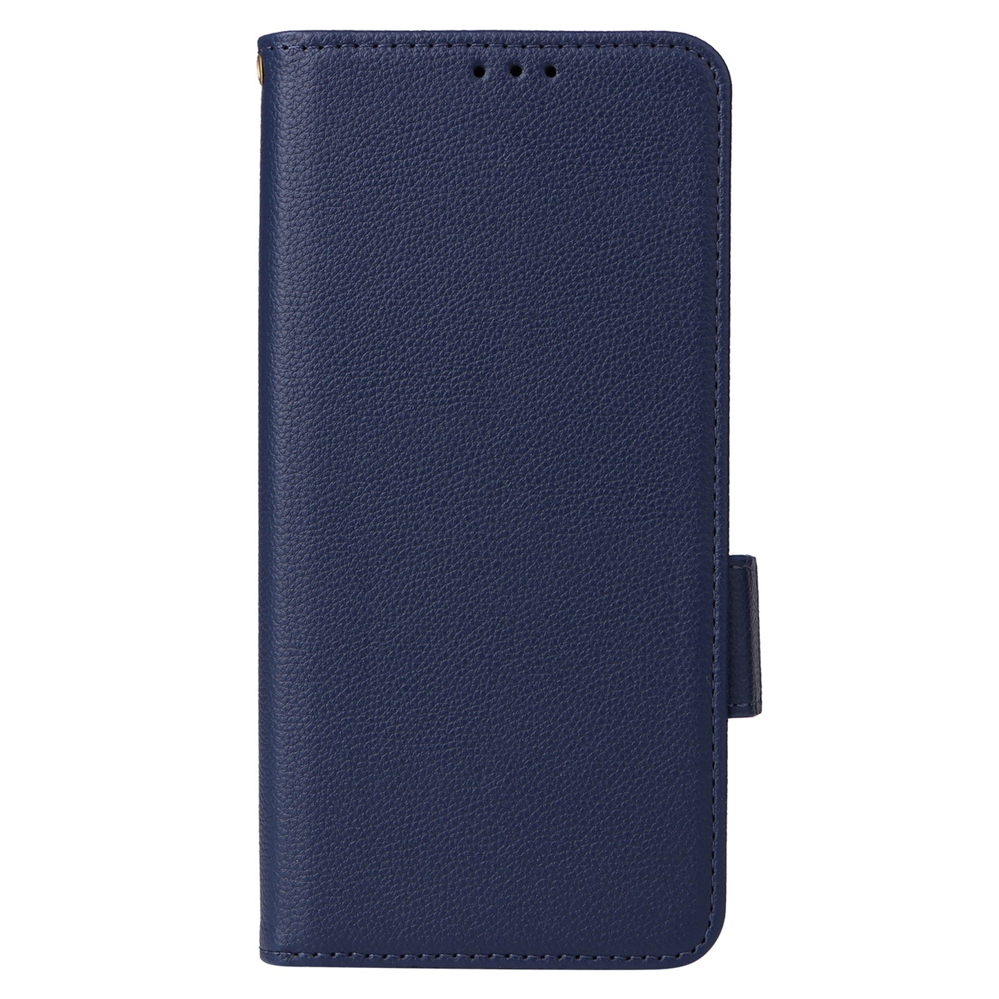 Wallet Stand Phone Case for Nokia XR21 Litchi Texture PU Leather Shockproof Cover - Dark Blue