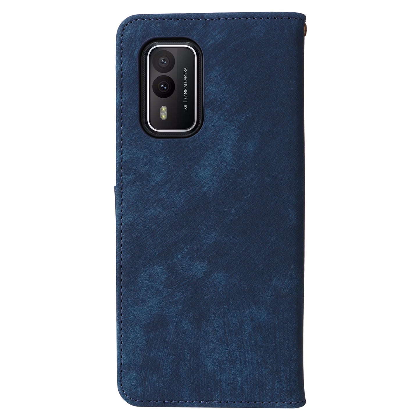 Uniqkart for Nokia XR21 RFID Blocking Phone Cover Wallet Stand Shell Shockproof Leather Case - Blue