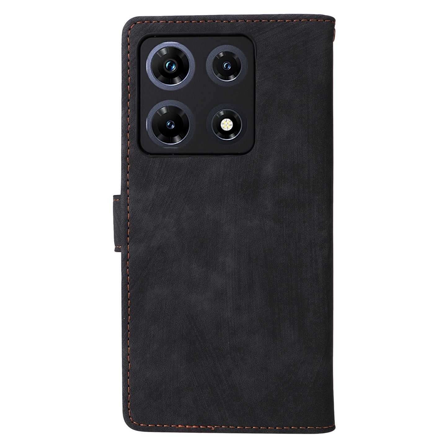 RFID Blocking Phone Cover for Infinix Note 30 Pro 4G X678B Wallet Stand Shell Leather Case - Black