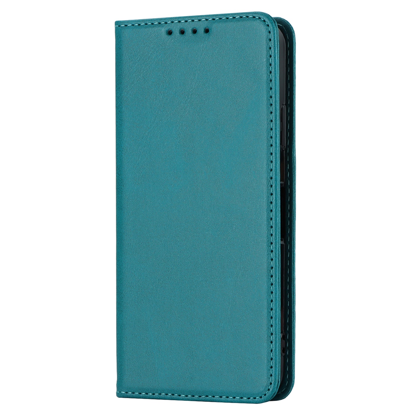 Calf Texture PU Leather Case for Sharp Aquos Wish3 Shockproof Stand Wallet Phone Cover - Sky Blue