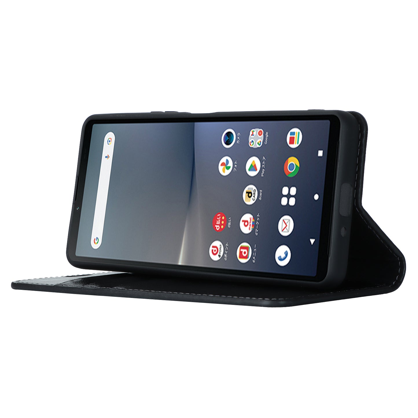 Stand Wallet for Sony Xperia 10 V Crazy Horse Texture Phone Case Genuine Cow Leather Cover - Black