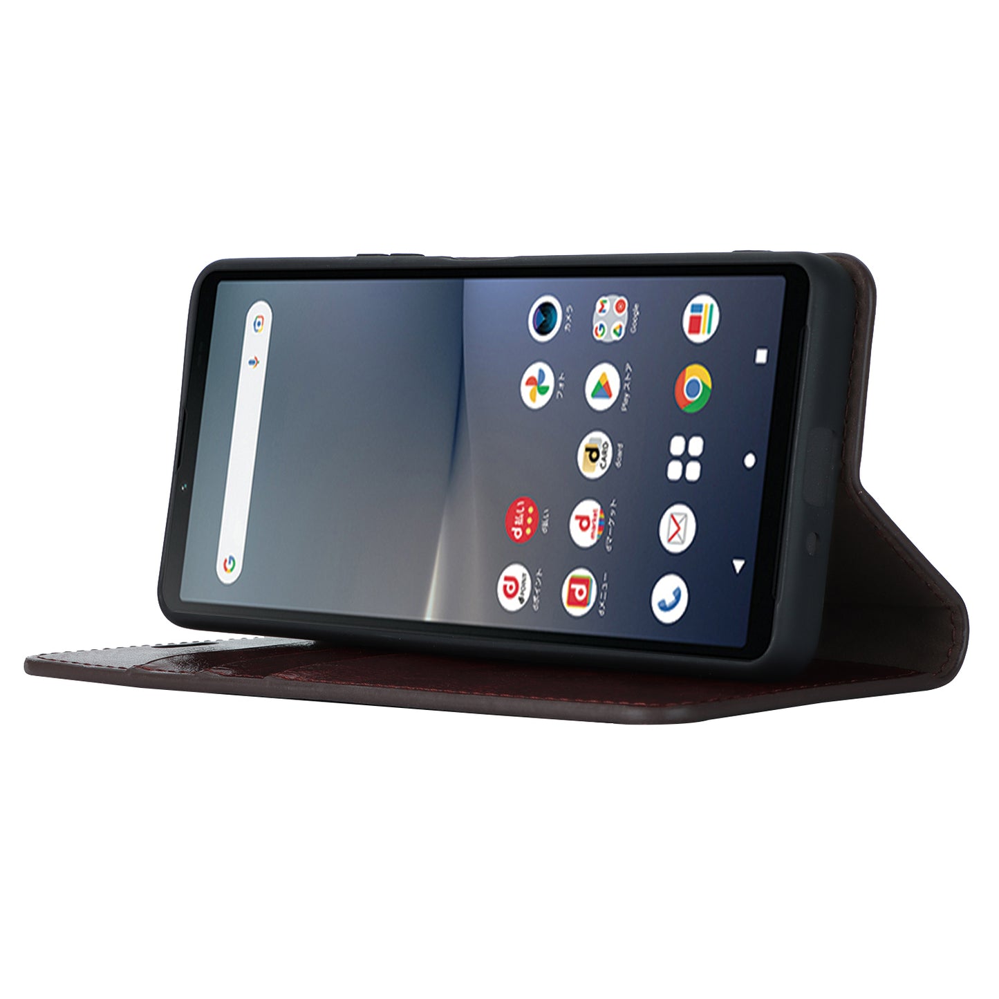 Stand Wallet for Sony Xperia 10 V Crazy Horse Texture Phone Case Genuine Cow Leather Cover - Dark Brown