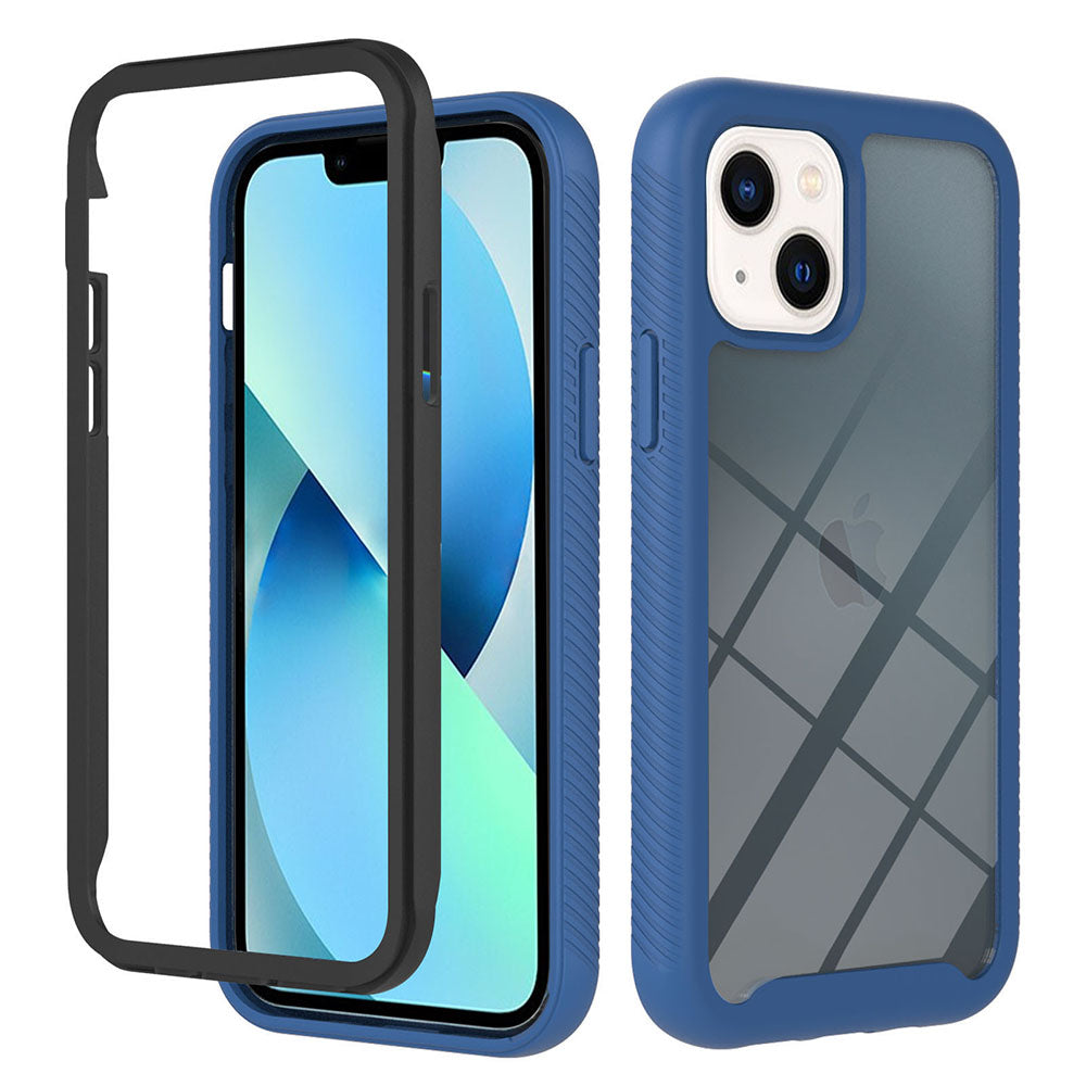 YB PC Series-3 for iPhone 15 PC+TPU Phone Case Detachable 2-in-1 Shockproof Cover - Sapphire