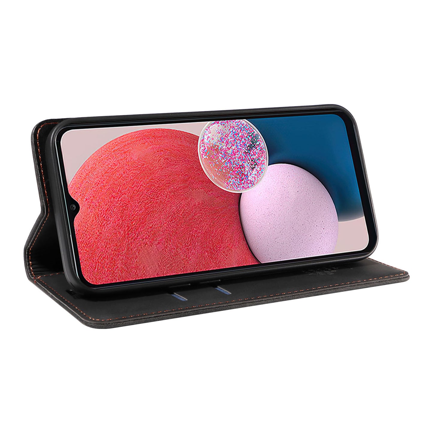 Uniqkart 003 Samsung Galaxy A13 4G / A13 5G / A04s 4G / M13 5G / A04 4G Phone Case Wallet RFID Blocking Cover - Black