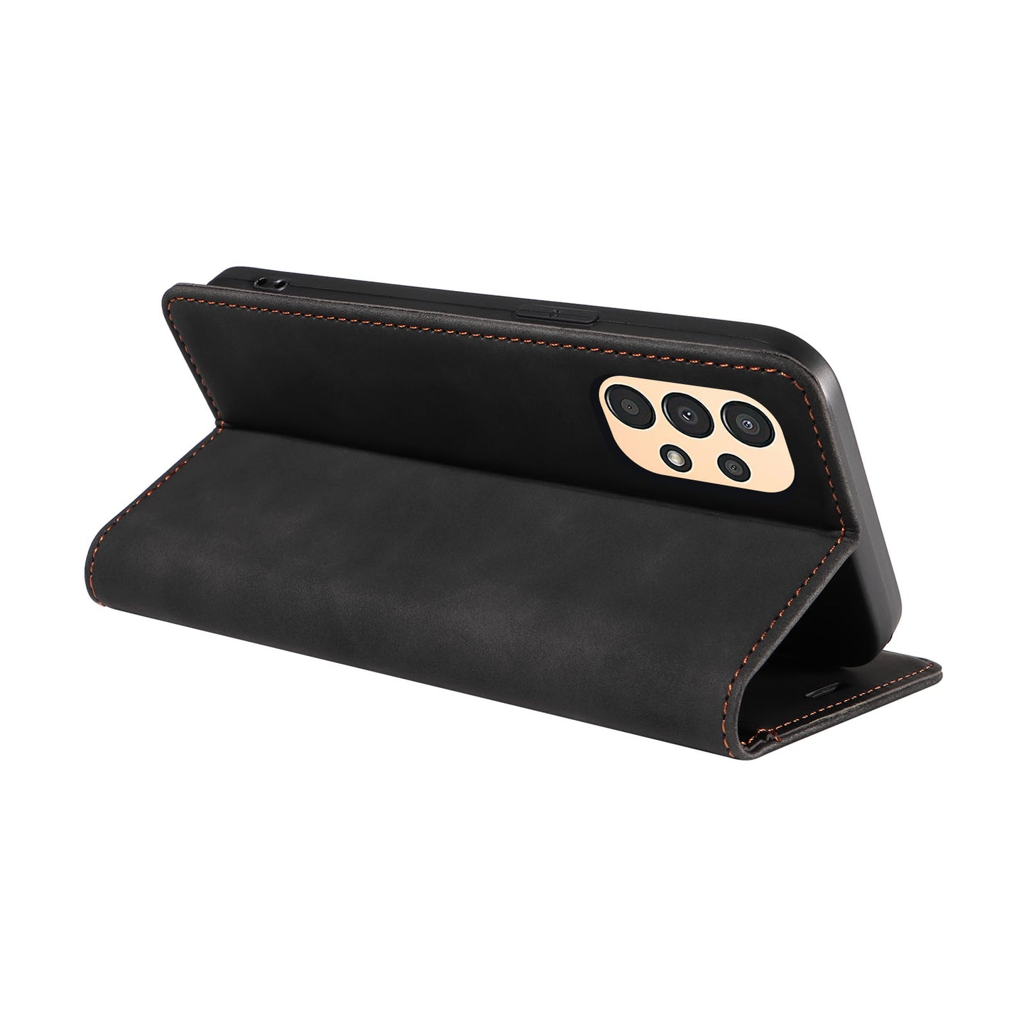 Uniqkart 003 Samsung Galaxy A13 4G / A13 5G / A04s 4G / M13 5G / A04 4G Phone Case Wallet RFID Blocking Cover - Black