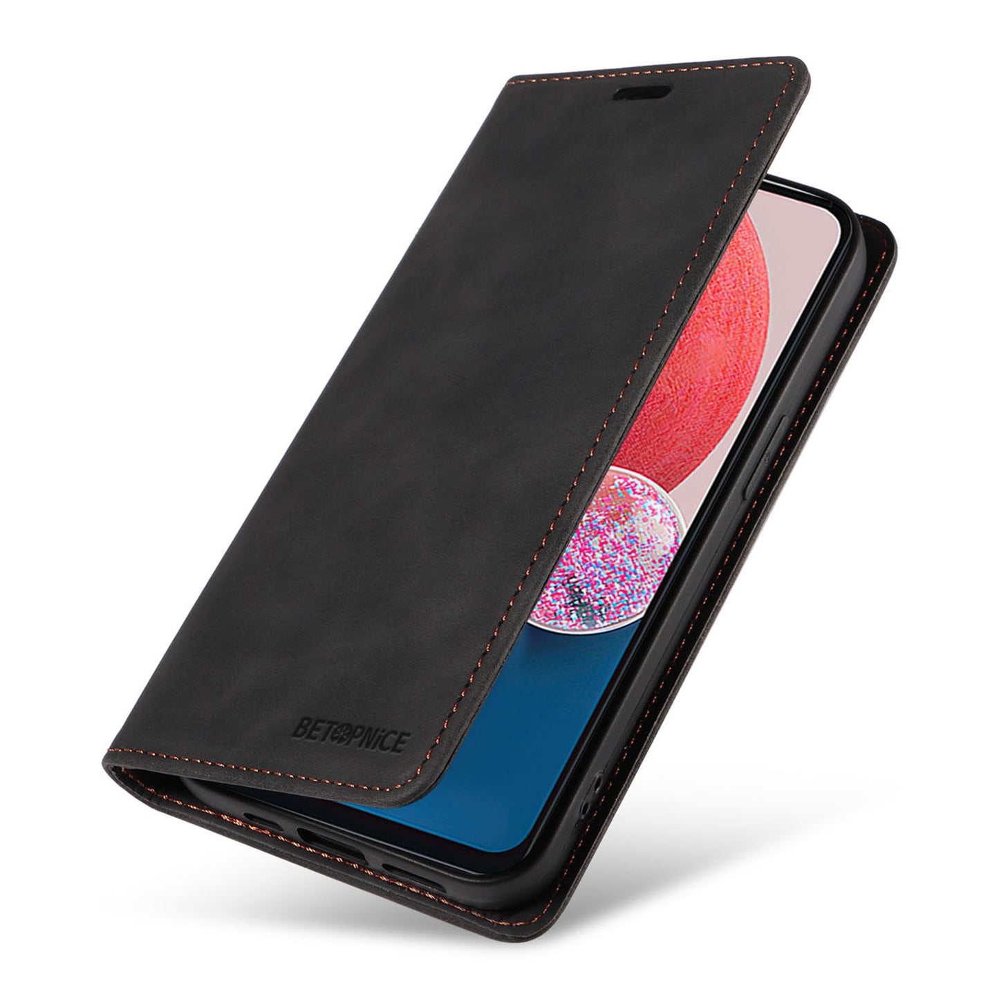 Uniqkart 003 Samsung Galaxy A13 4G / A13 5G / A04s 4G / M13 5G / A04 4G Phone Case Wallet RFID Blocking Cover - Black