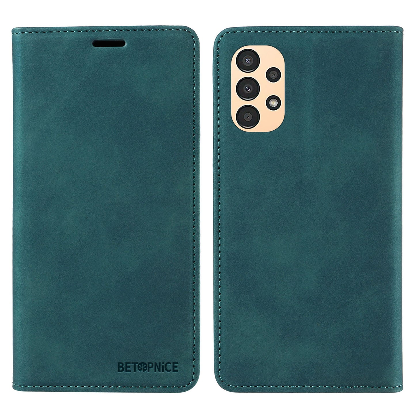 Uniqkart 003 Samsung Galaxy A13 4G / A13 5G / A04s 4G / M13 5G / A04 4G Phone Case Wallet RFID Blocking Cover - Green
