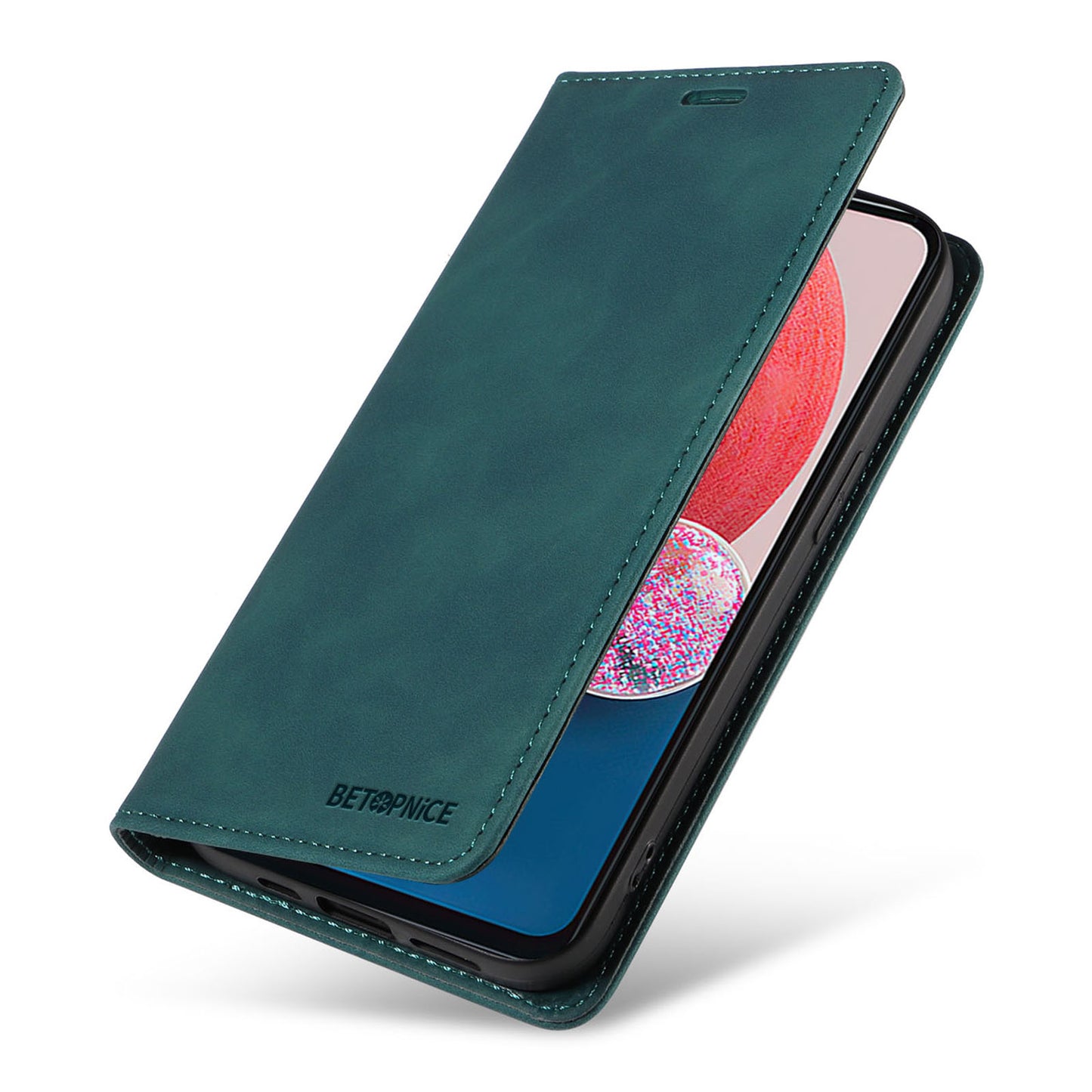 Uniqkart 003 Samsung Galaxy A13 4G / A13 5G / A04s 4G / M13 5G / A04 4G Phone Case Wallet RFID Blocking Cover - Green