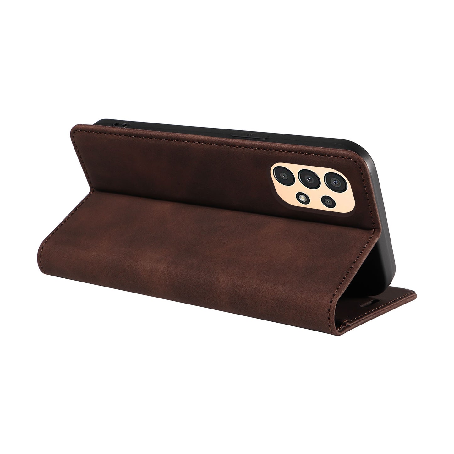 Uniqkart 003 Samsung Galaxy A13 4G / A13 5G / A04s 4G / M13 5G / A04 4G Phone Case Wallet RFID Blocking Cover - Brown