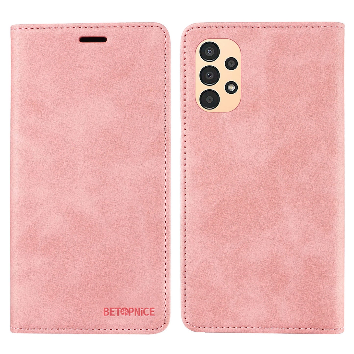 Uniqkart 003 Samsung Galaxy A13 4G / A13 5G / A04s 4G / M13 5G / A04 4G Phone Case Wallet RFID Blocking Cover - Pink