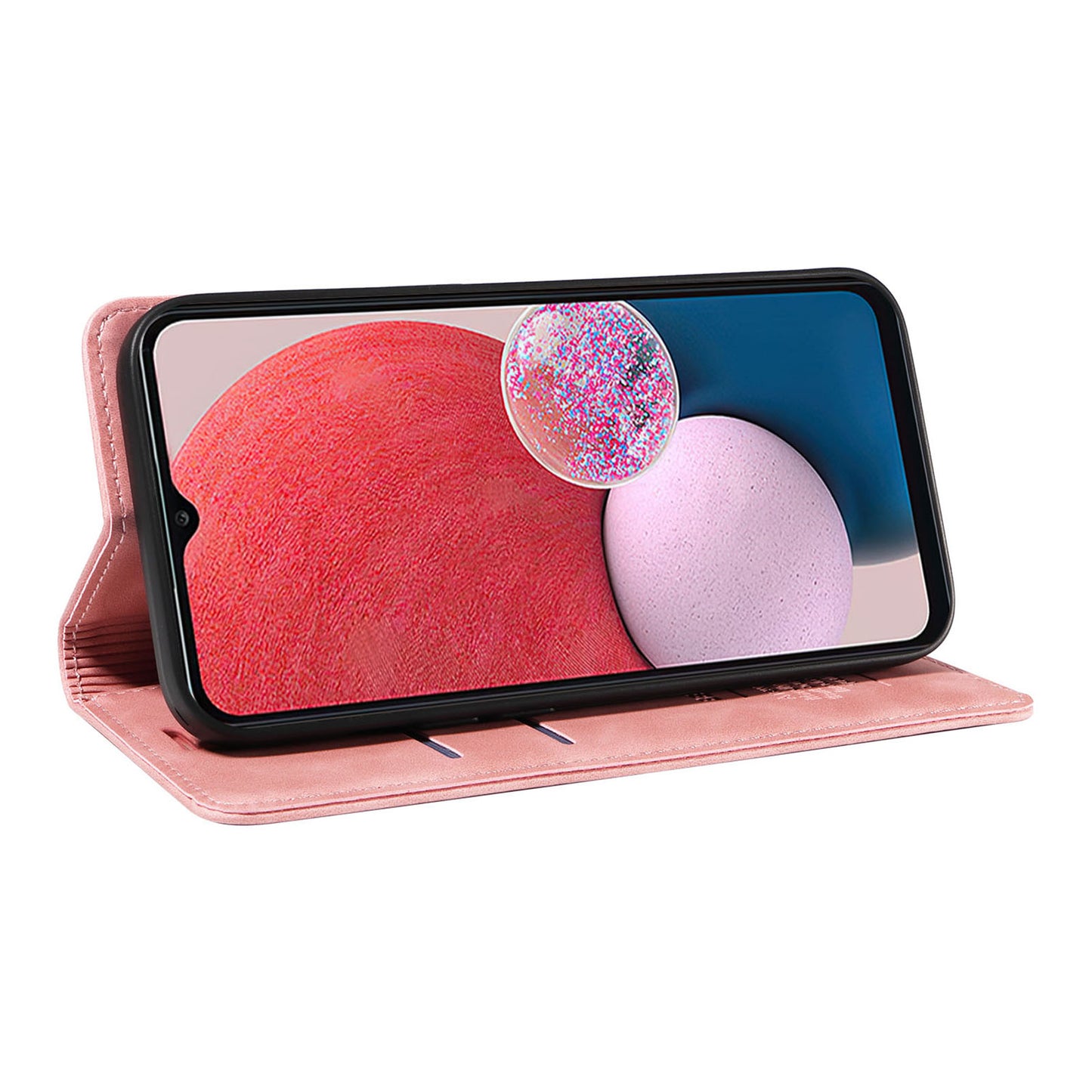 Uniqkart 003 Samsung Galaxy A13 4G / A13 5G / A04s 4G / M13 5G / A04 4G Phone Case Wallet RFID Blocking Cover - Pink