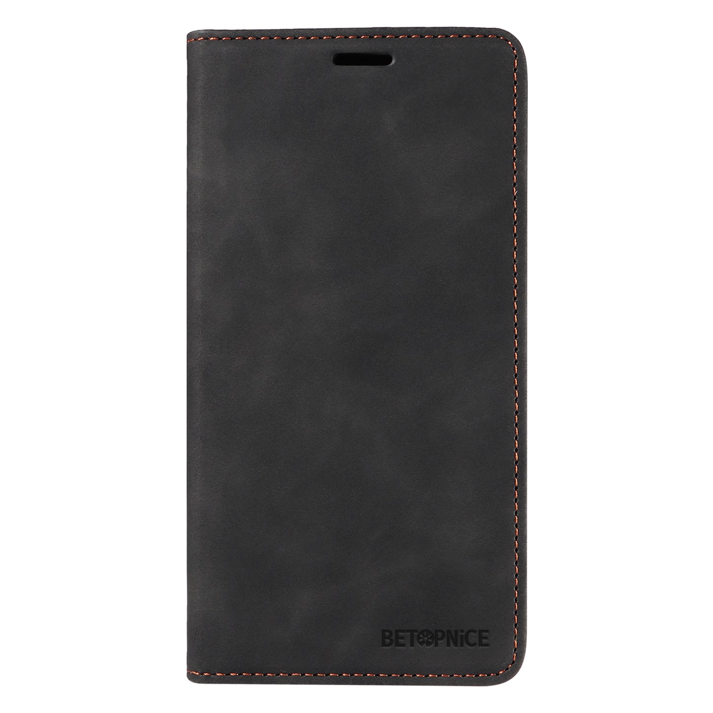 Uniqkart 003 For iPhone 15 Phone Case RFID Blocking PU Leather Stand Cover Wallet - Black