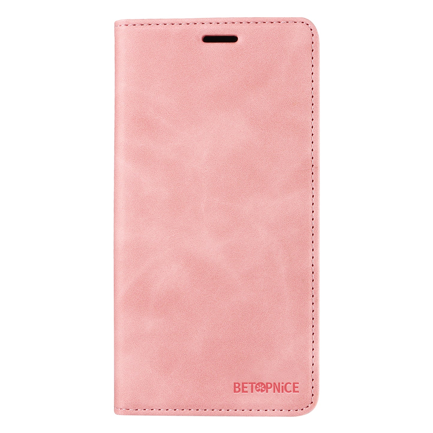 Uniqkart 003 For iPhone 15 Phone Case RFID Blocking PU Leather Stand Cover Wallet - Pink