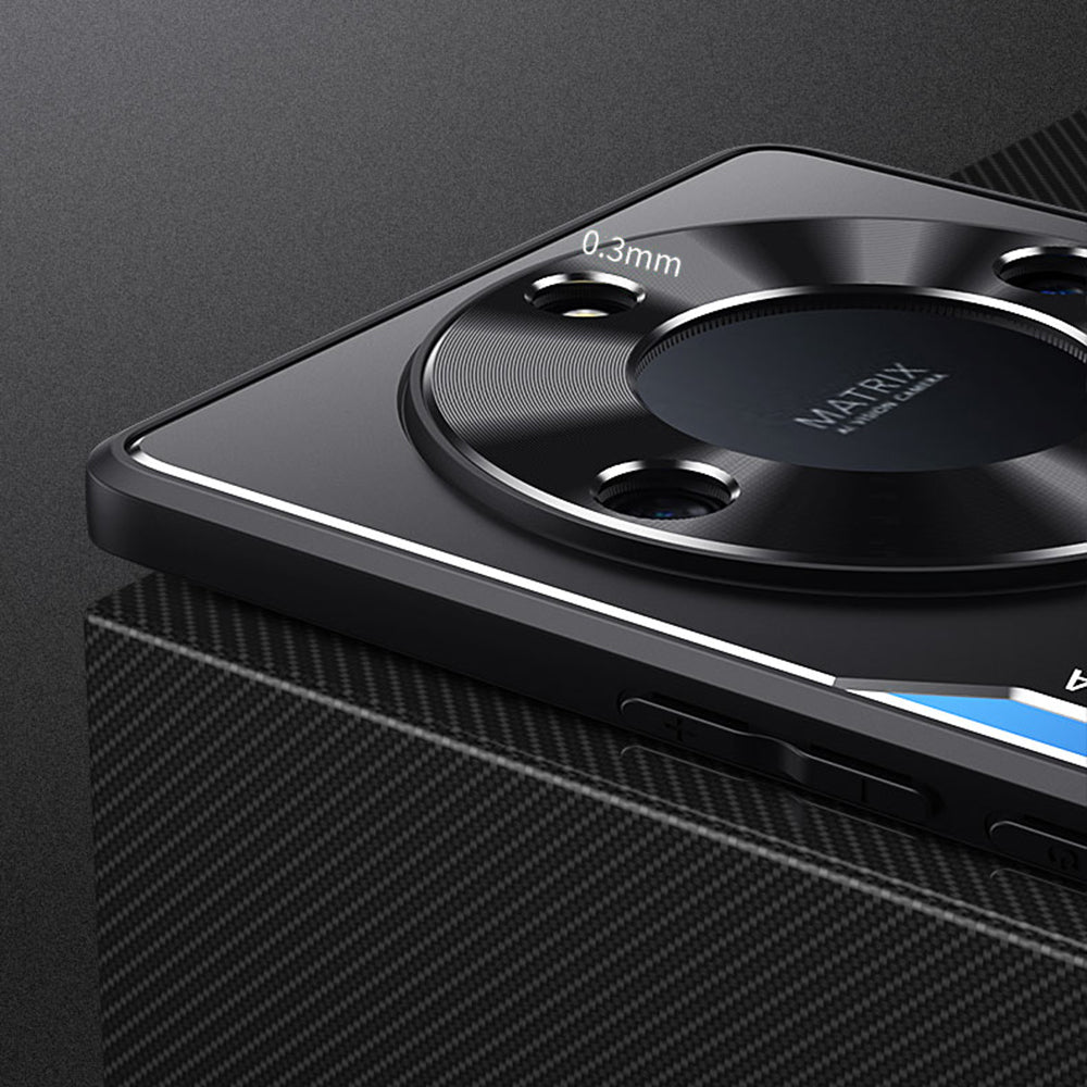 Phone Cover for Honor X40 5G , Shockproof Aluminium Alloy + TPU Back Case - Silver