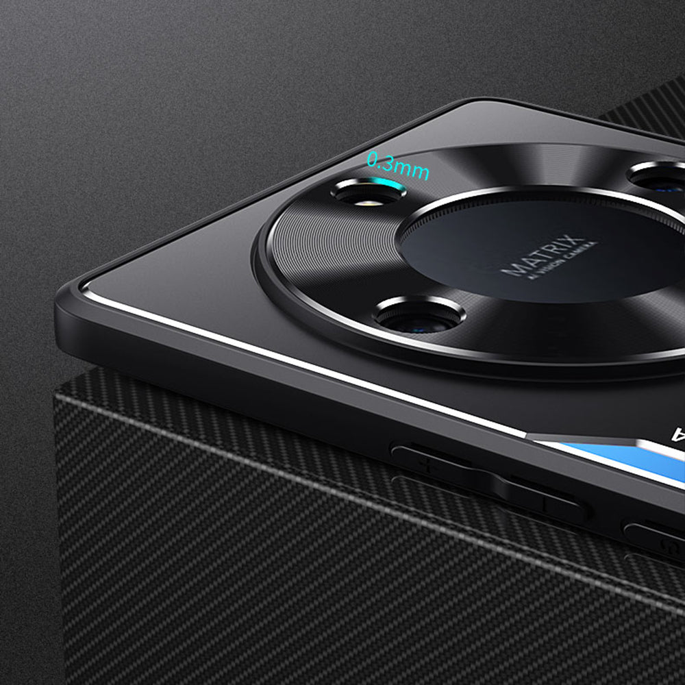 Uniqkart for Honor X40 5G TPU + Aluminium Alloy Anti-drop Phone Case Kickstand Back Cover - Blue