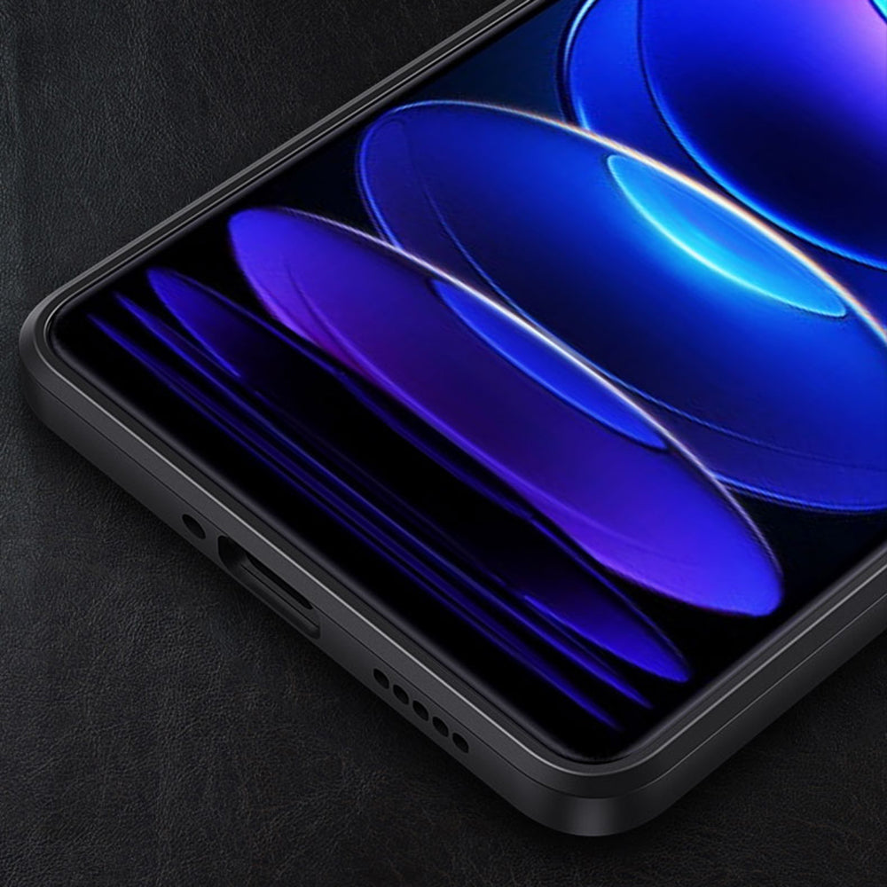 Uniqkart for Xiaomi Redmi Note 12 Pro 5G Aluminium Alloy + TPU Back Cover Anti-drop Mobile Case - Silver