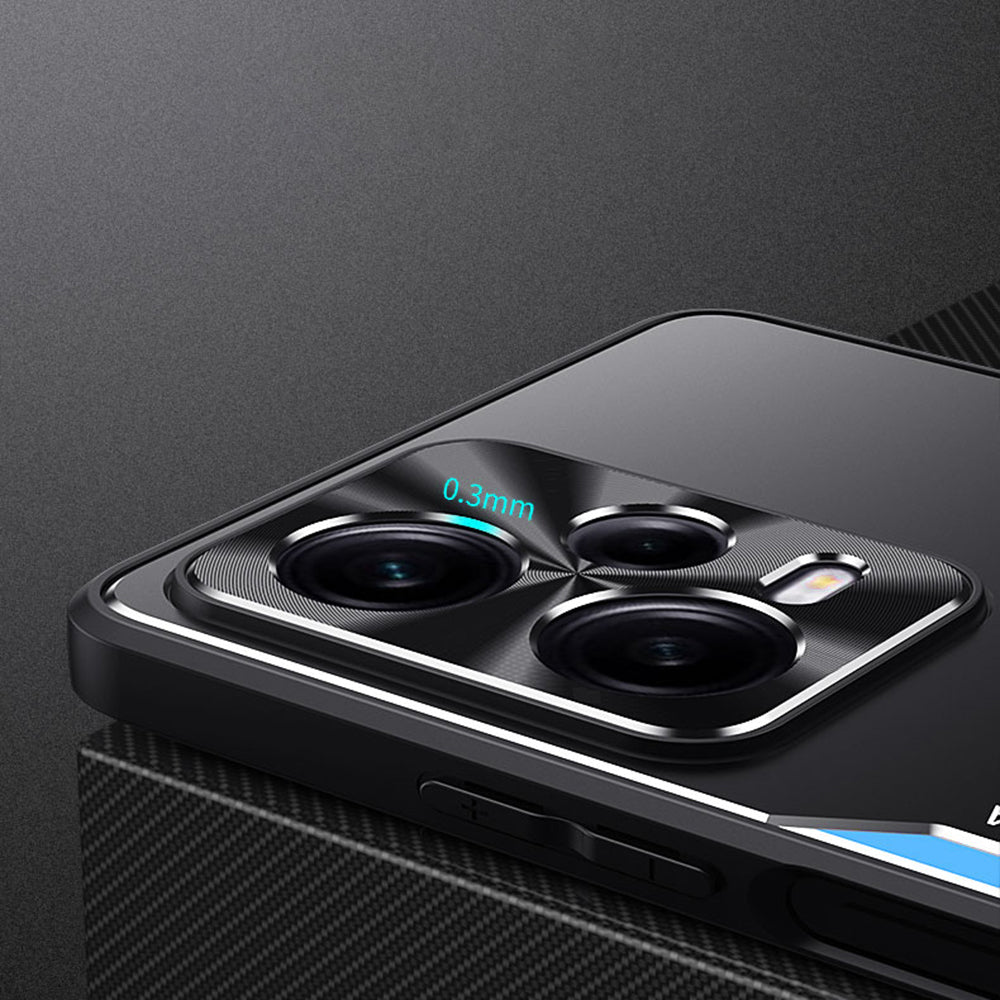 Uniqkart for Xiaomi Redmi Note 12 Pro 5G Kickstand Drop-proof Case TPU+Aluminium Alloy Phone Cover - Silver